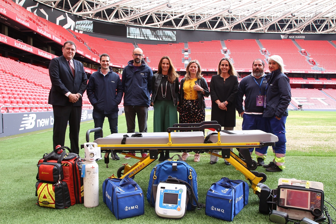 San Mamés renueva su acreditación como estadio más seguro de Europa de la mano de IMQ